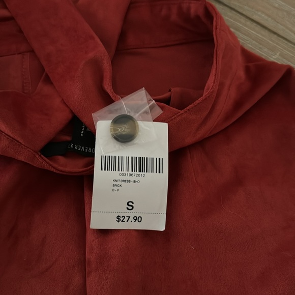 NWT forever 21 mini dress brick color - Picture 4 of 4